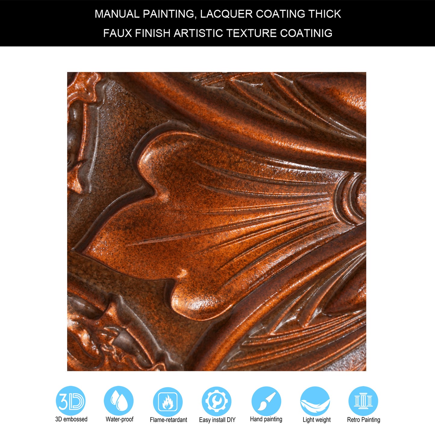 10Pcs 3D Faux Metal Ceiling Tiles for Stylish Bars, Clubs and Trendy Restaurants PL10