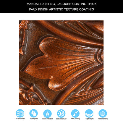 10Pcs 3D Faux Metal Ceiling Tiles for Stylish Bars, Clubs and Trendy Restaurants PL10