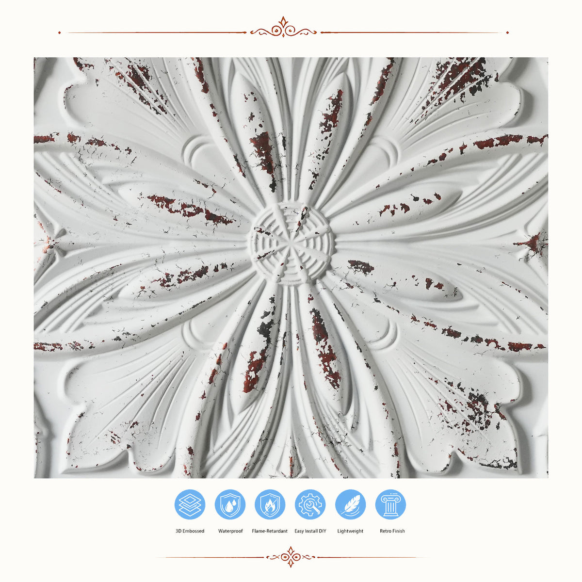 PAINTSDECOR PL10 Distress crack white black