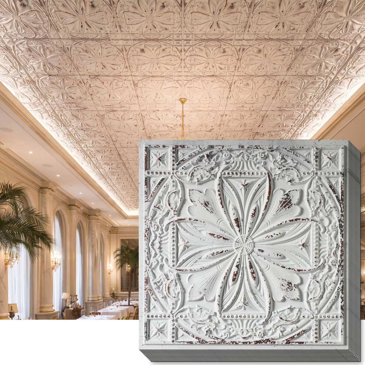 PAINTSDECOR PL10 Distress crack white black