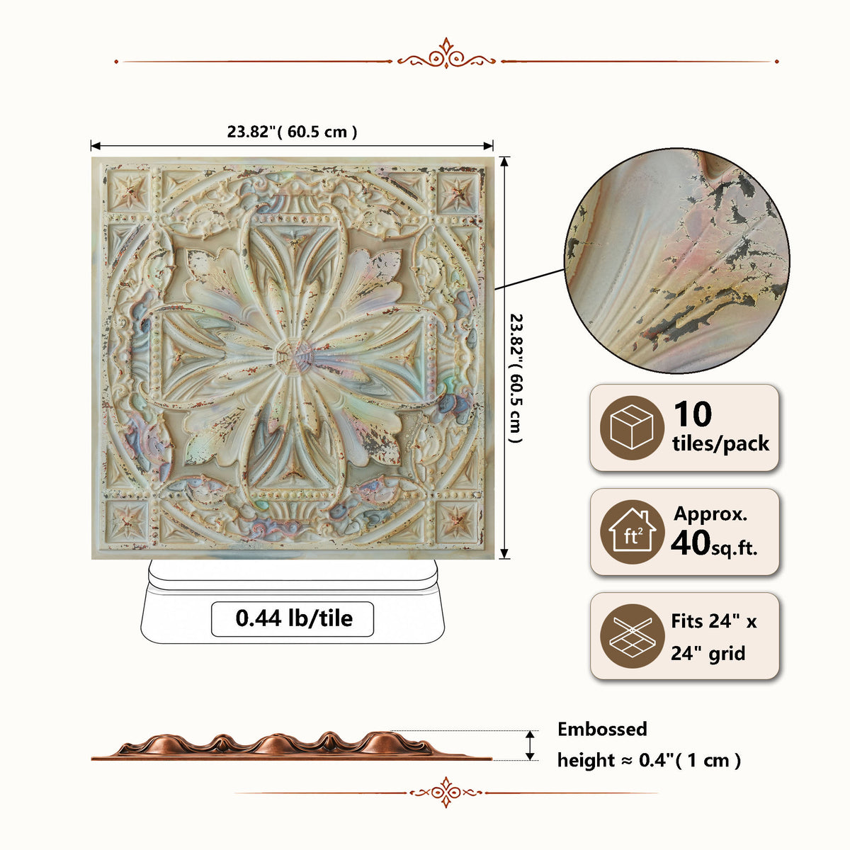 PAINTSDECOR PL10 Distress crack multicolor white