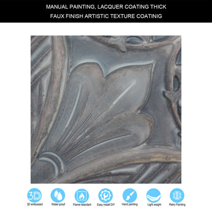 10Pcs  Vintage-Style Ceiling Tiles for Elegant Restaurants, Coffee Houses and Hospitality Spaces PL10