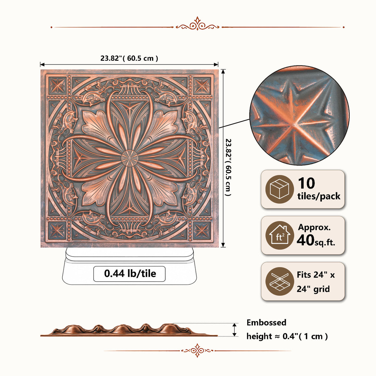 PAINTSDECOR PL10 Rustic copper