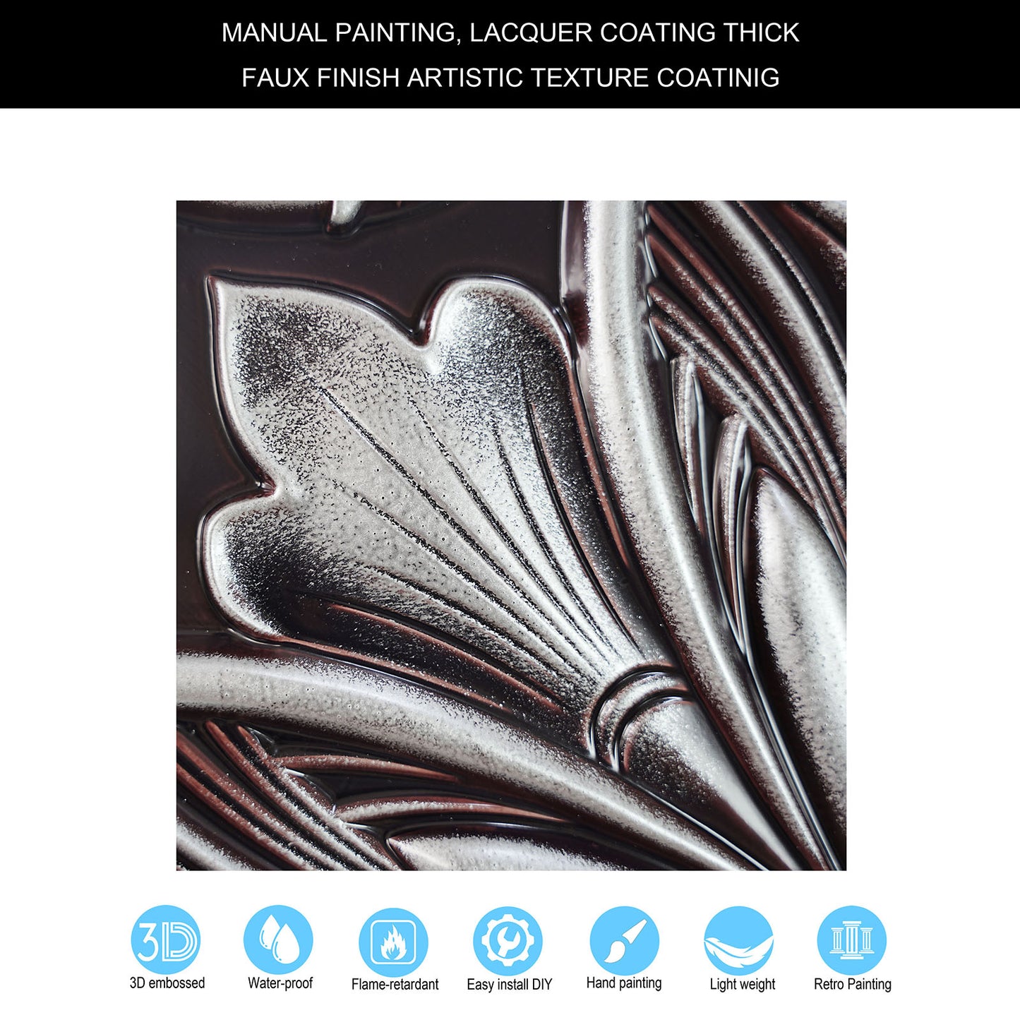 10Pcs  Vintage-Style Ceiling Tiles for Elegant Restaurants, Coffee Houses and Hospitality Spaces PL10