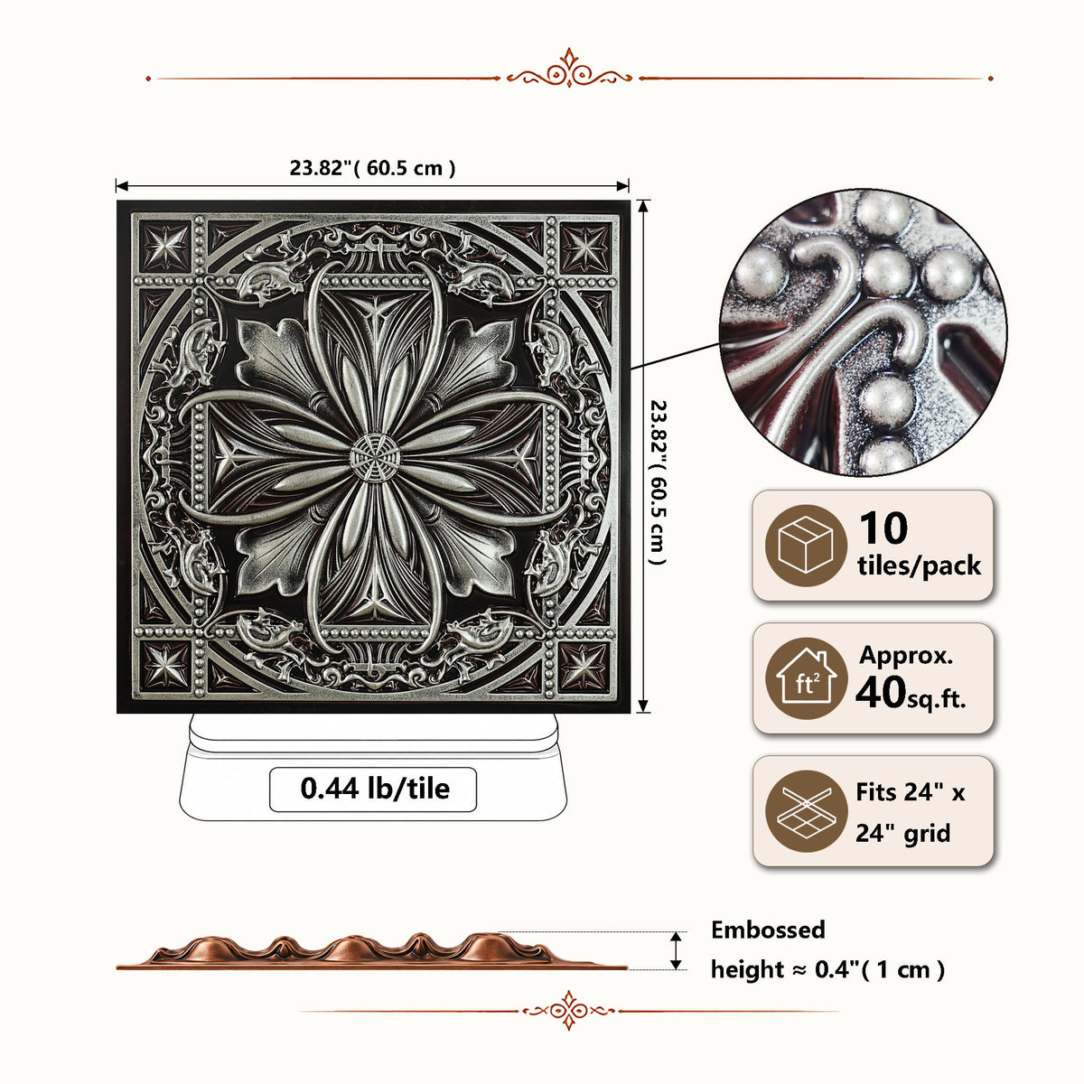 PAINTSDECOR PL10 Traditional silver