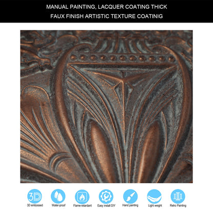 10Pcs 3D Faux Metal Ceiling Tiles for Stylish Bars, Clubs and Trendy Restaurants PL10