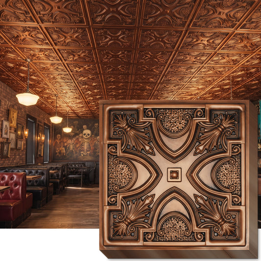 PAINTSDECOR PL11 Aged copper ceiling tiles