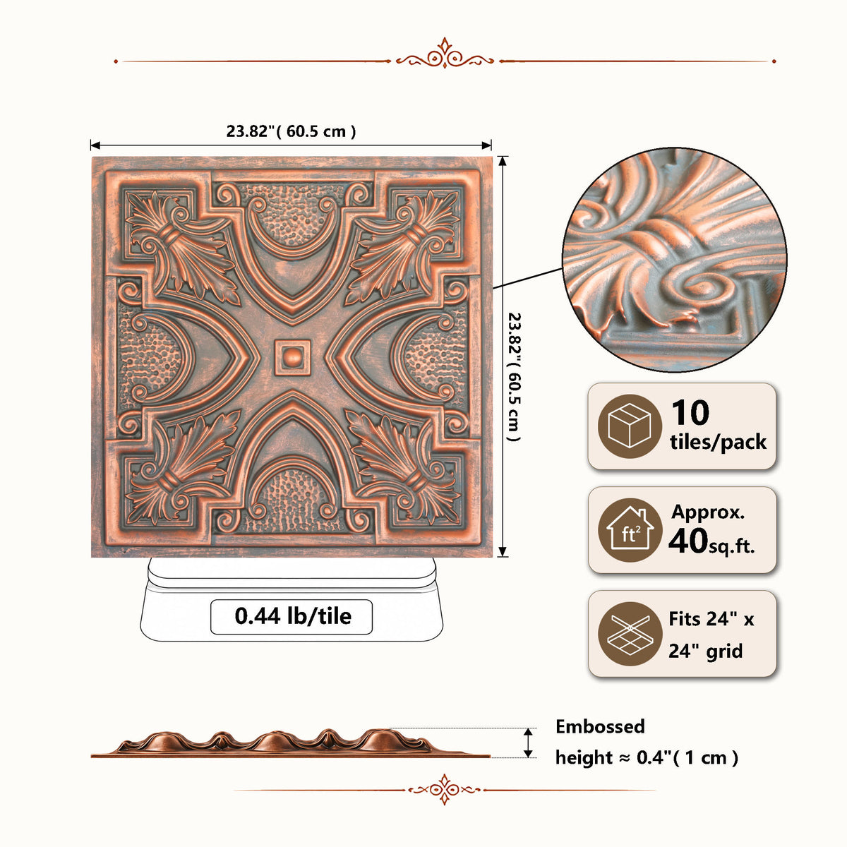 PAINTSDECOR PL11RUSTICCOPPER Rustic copper