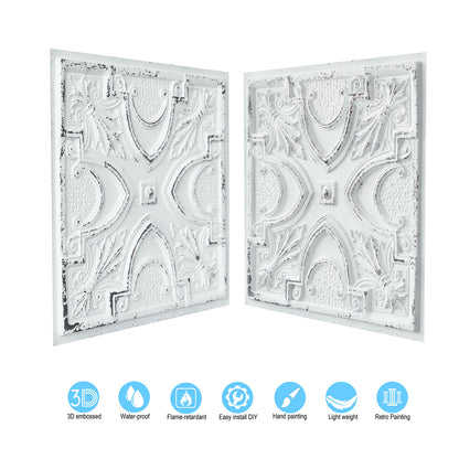 10tiles/lot Decorative Faux tin ceiling Tiles for Cocktail Bars, Lounges and Luxury Night Spots PL11