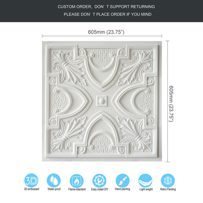 10tiles/lot Artistic Decorative PVC Panels for Dessert Shops, Flower Stores and Exhibitions PL11