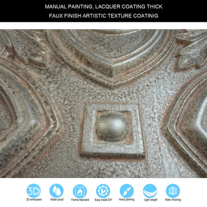 10tiles/lot Decorative Faux tin ceiling Tiles for Cocktail Bars, Lounges and Luxury Night Spots PL11