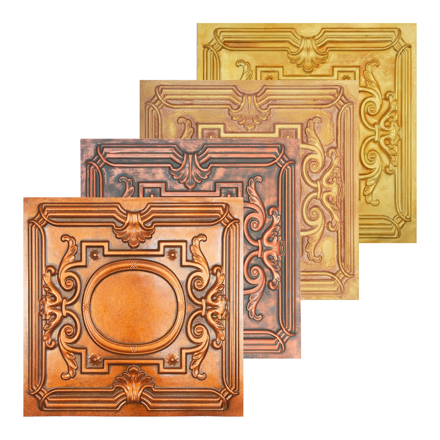 10tiles/lot Stylish Faux Tin Ceiling Tiles for Restaurants, Cafés, Hotels and Luxury Interiors PL15
