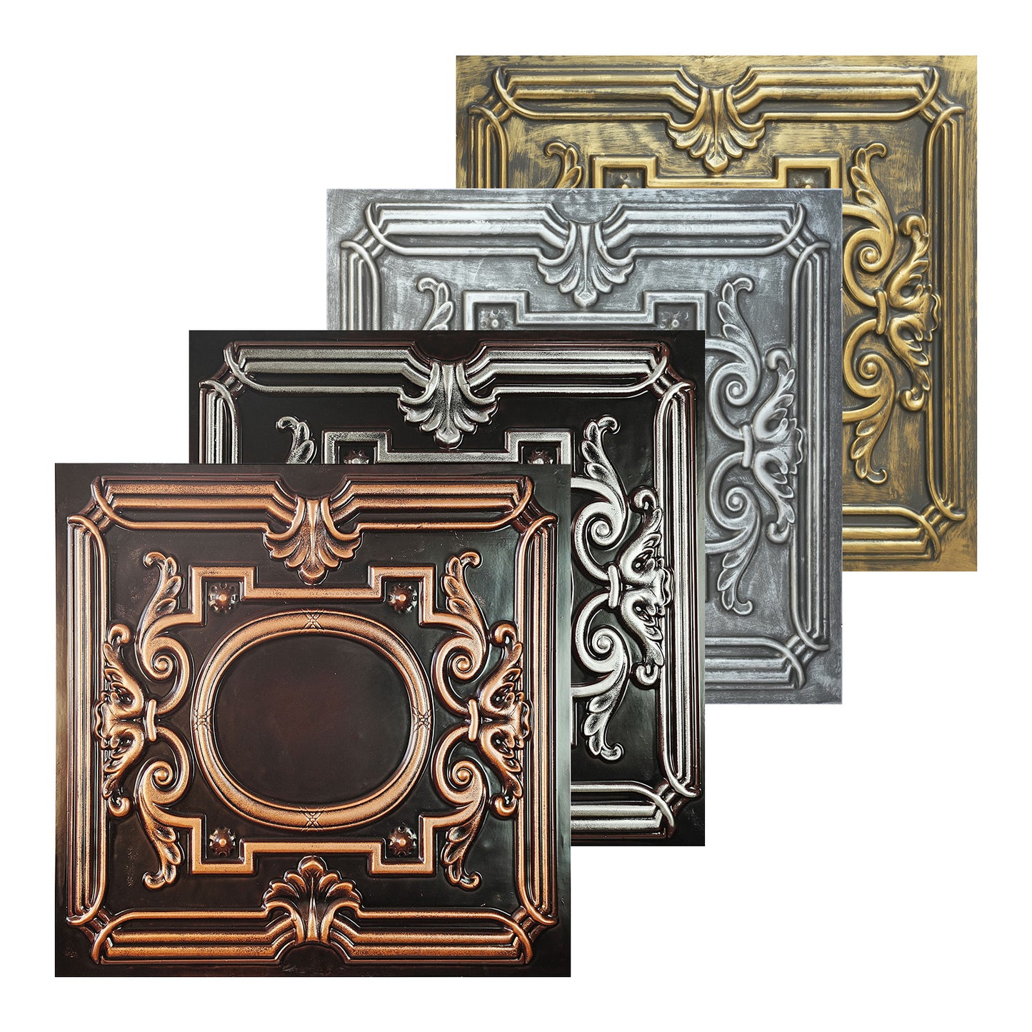 10tiles/lot Antique Tin Ceiling Tiles for Vintage Restaurants, Guesthouses and Elegant Hotel Suites PL15