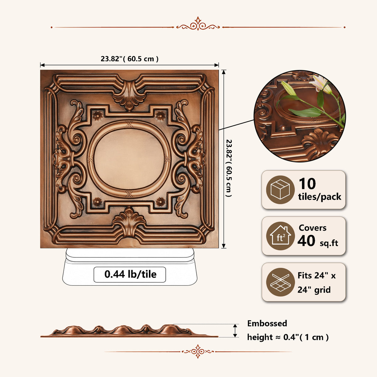 PAINTSDECOR PL15AGEDCOPPER Aged copper