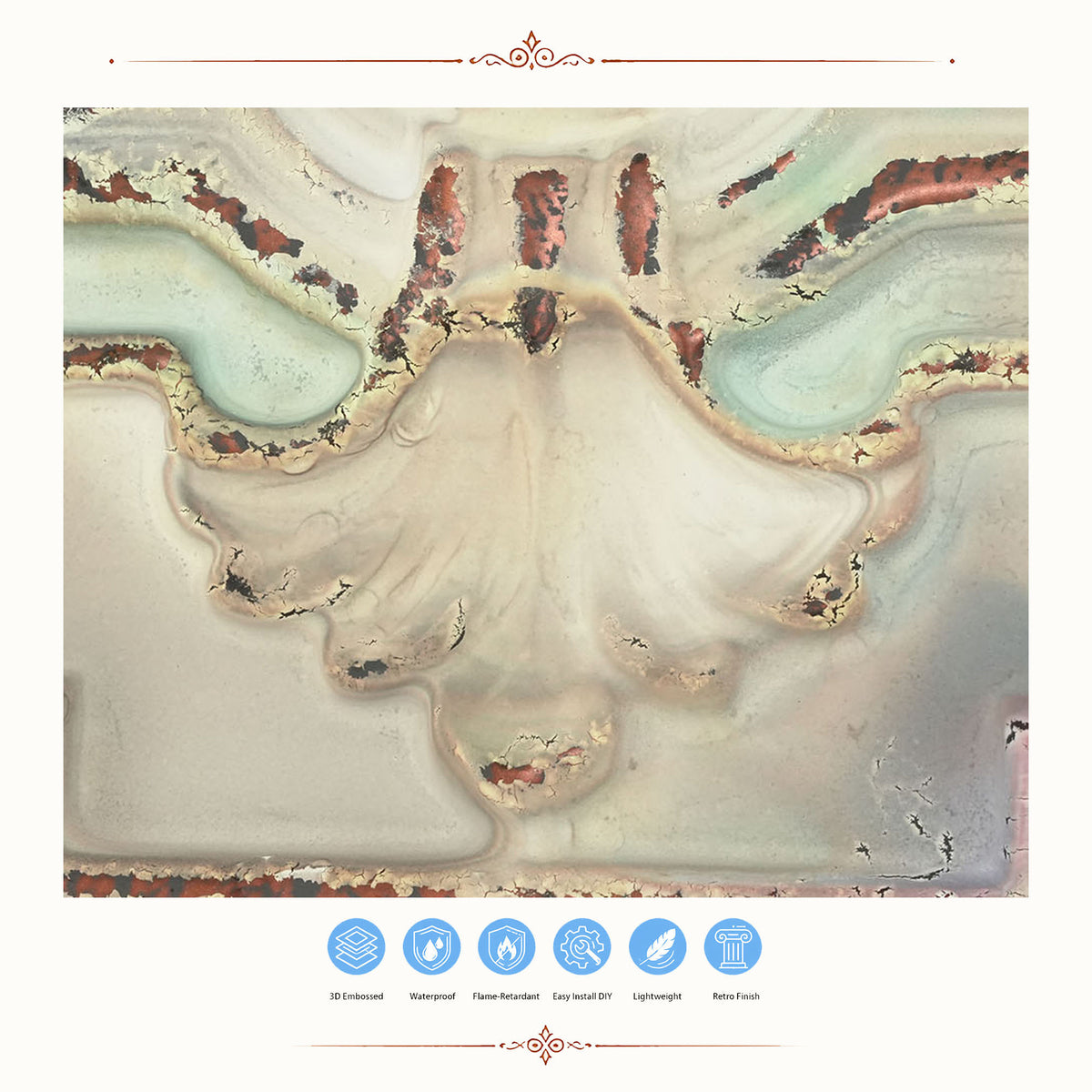 PAINTSDECOR PL15DISTRESSCRACKMULTICOLORWHITE Distress crack multicolor white