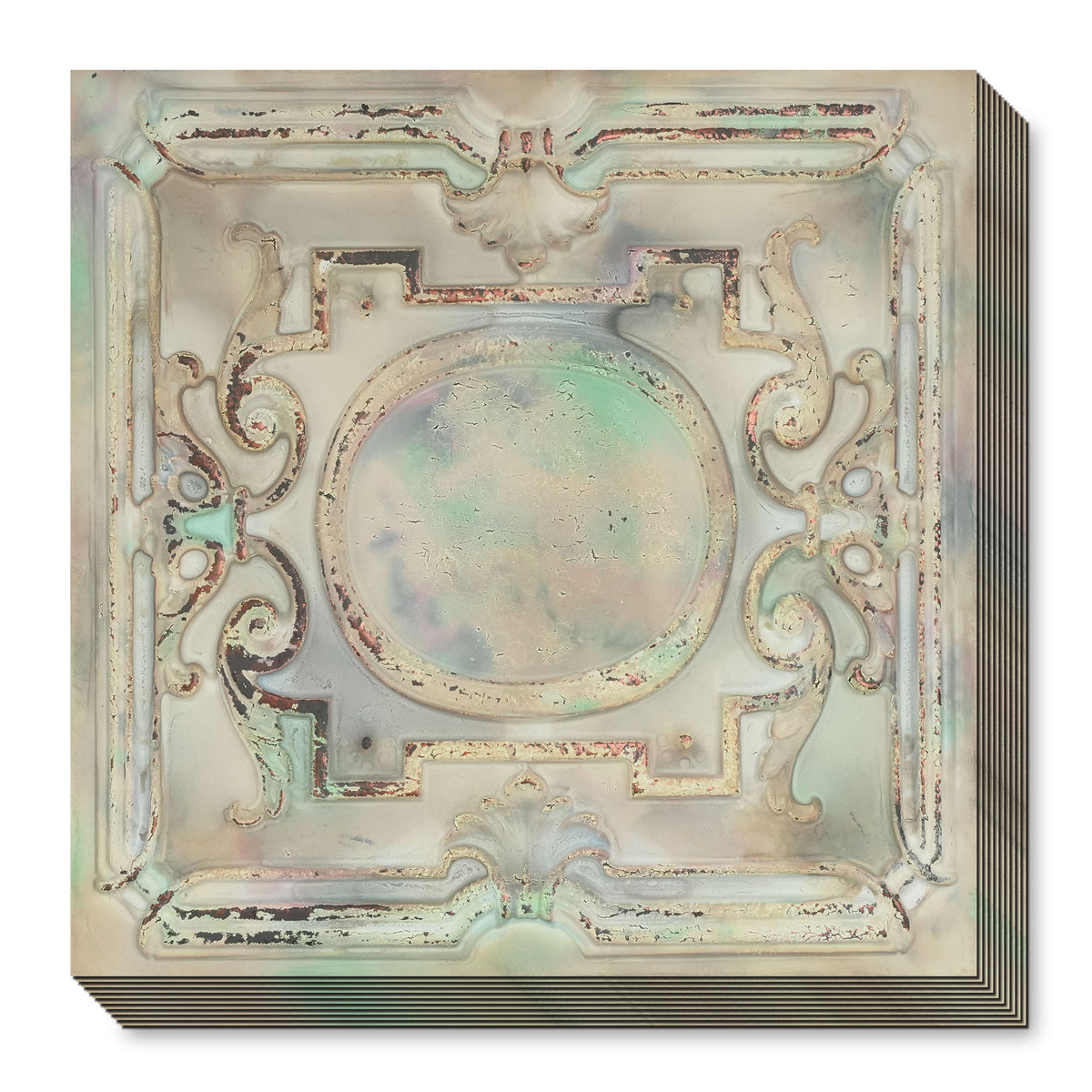 PAINTSDECOR PL15DISTRESSCRACKMULTICOLORWHITE Distress crack multicolor white