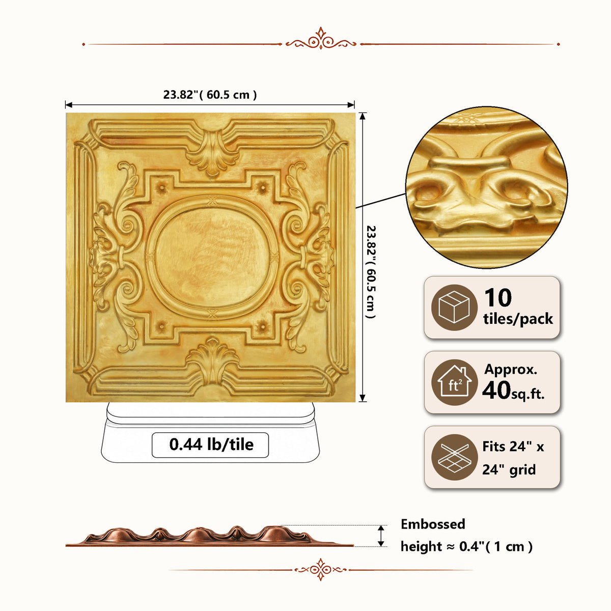 PAINTSDECOR PL15GOLDEN Golden