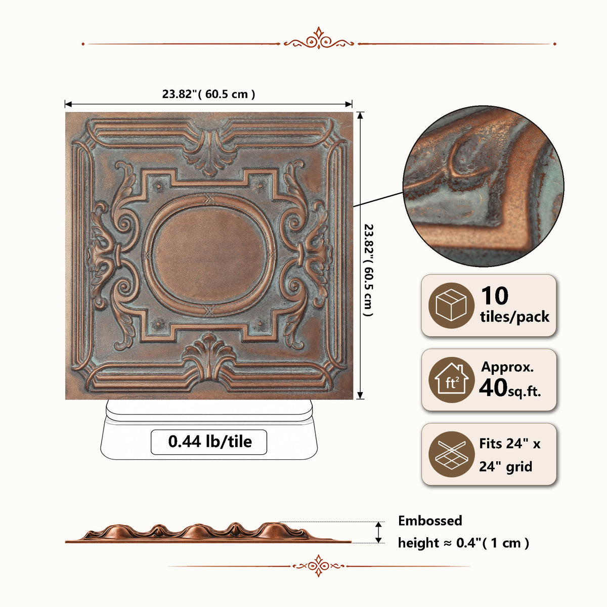 PAINTSDECOR PL15WEATHEREDCOPPER Weathered copper