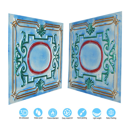 10tiles/lot Vintage Ceiling Panels for Guesthouses, Heritage Hotels and Classic Interior Styles PL15