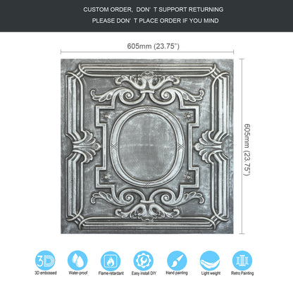 10tiles/lot Antique Tin Ceiling Tiles for Vintage Restaurants, Guesthouses and Elegant Hotel Suites PL15