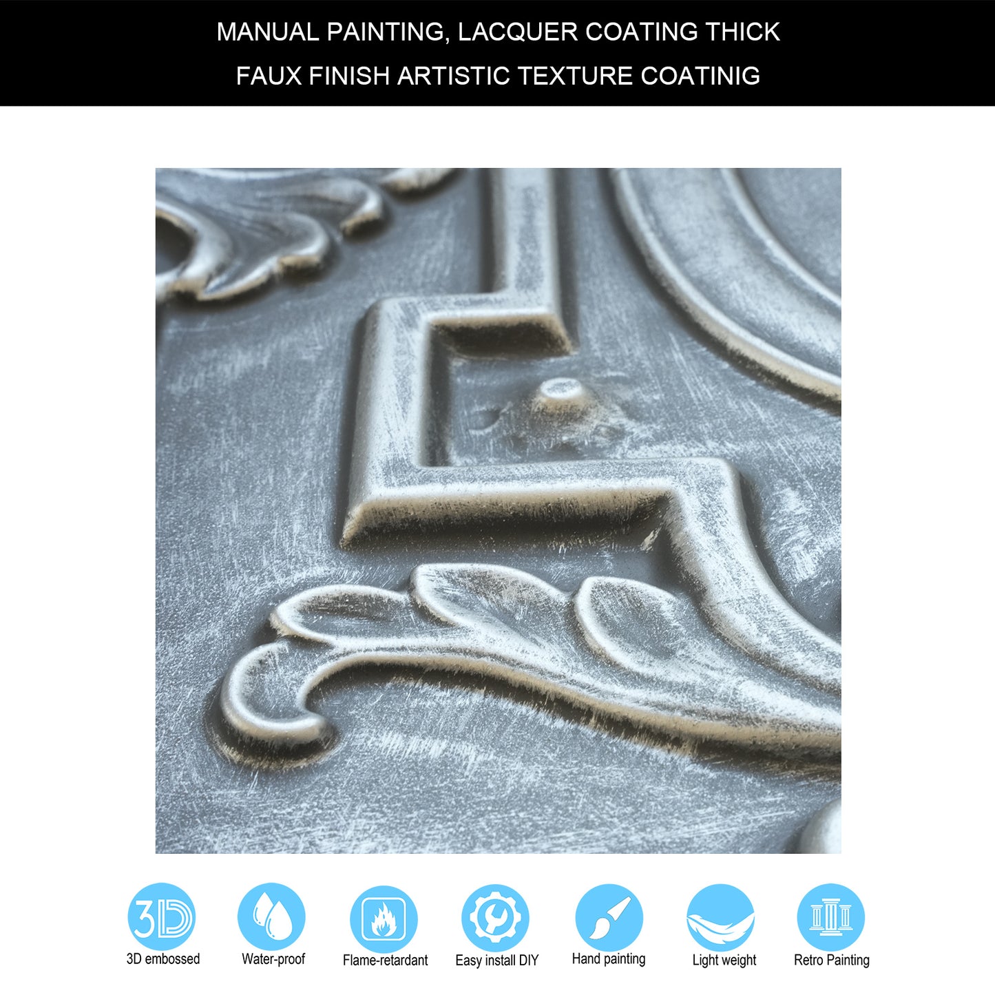 10tiles/lot Antique Tin Ceiling Tiles for Vintage Restaurants, Guesthouses and Elegant Hotel Suites PL15