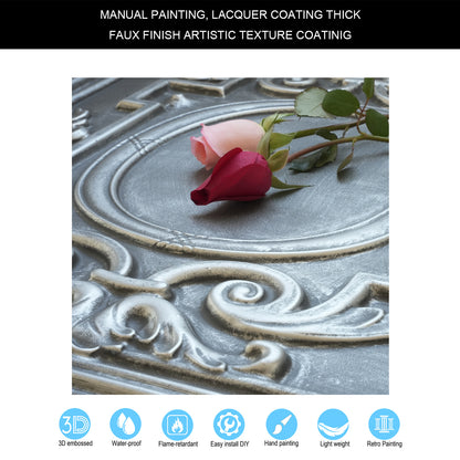 10tiles/lot Antique Tin Ceiling Tiles for Vintage Restaurants, Guesthouses and Elegant Hotel Suites PL15