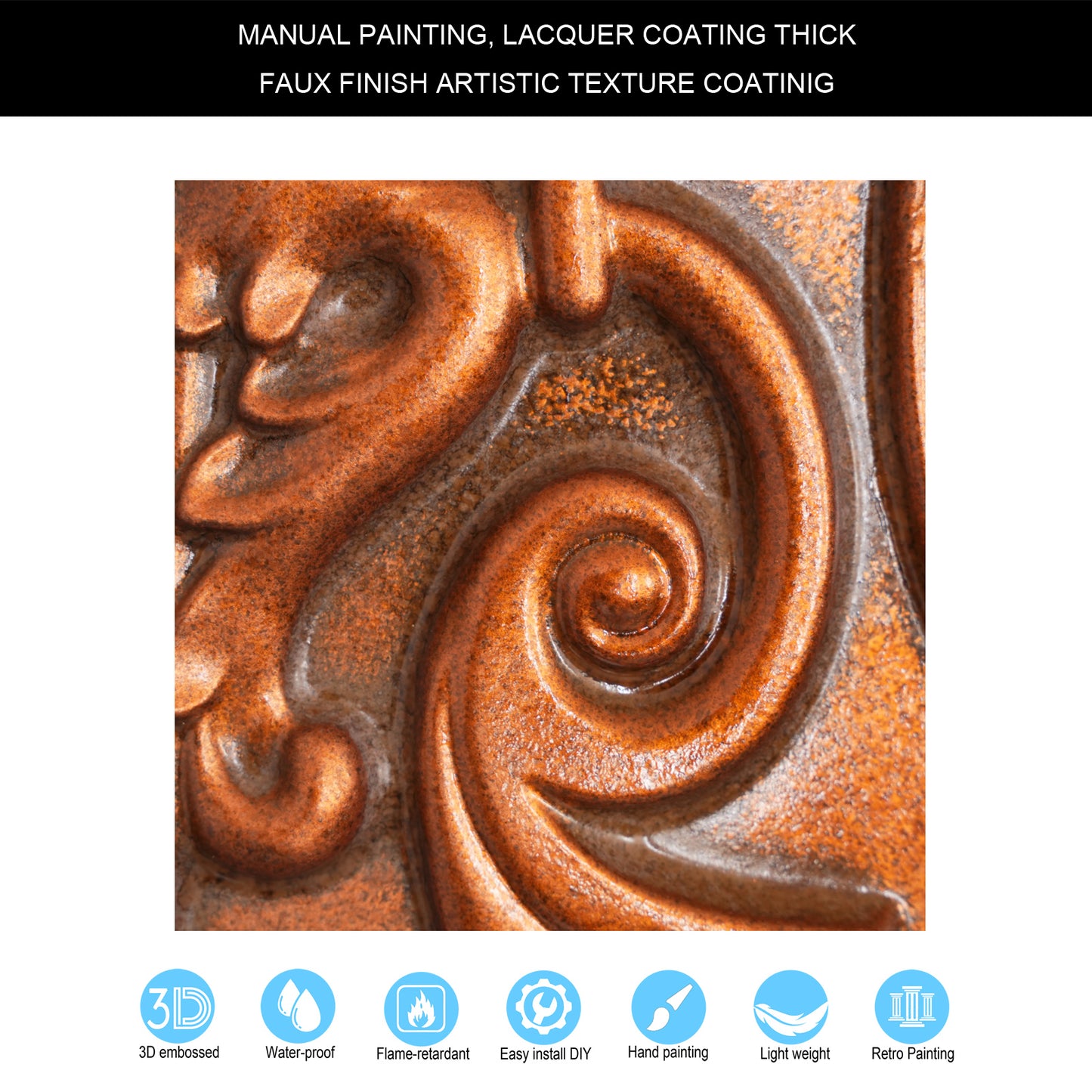 10tiles/lot Stylish Faux Tin Ceiling Tiles for Restaurants, Cafés, Hotels and Luxury Interiors PL15