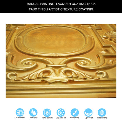 10tiles/lot Stylish Faux Tin Ceiling Tiles for Restaurants, Cafés, Hotels and Luxury Interiors PL15