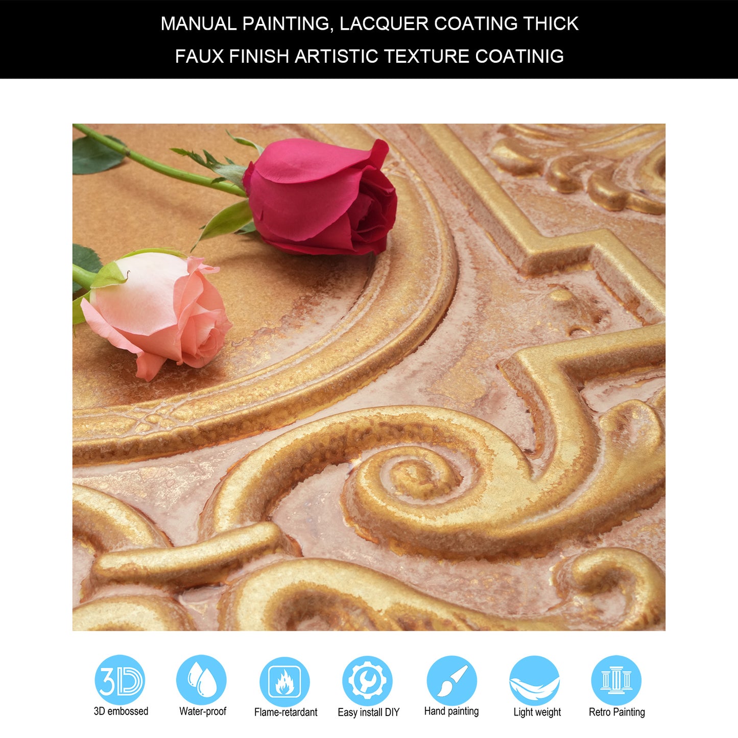 10tiles/lot Stylish Faux Tin Ceiling Tiles for Restaurants, Cafés, Hotels and Luxury Interiors PL15