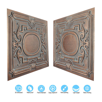 10tiles/lot Vintage Ceiling Panels for Guesthouses, Heritage Hotels and Classic Interior Styles PL15