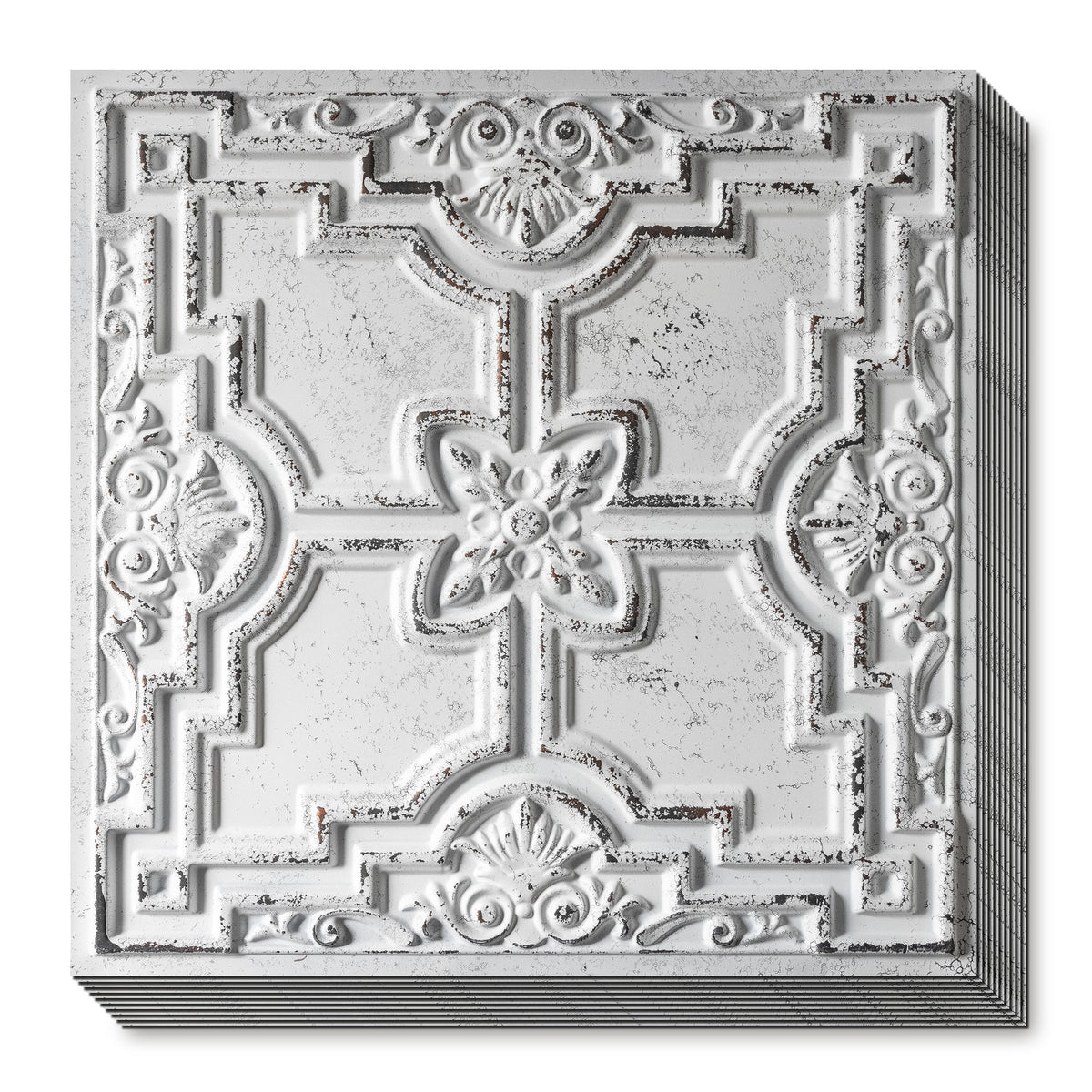 PAINTSDECOR PL16DISTRESSCRACKWHITEBLACK Distress crack white black