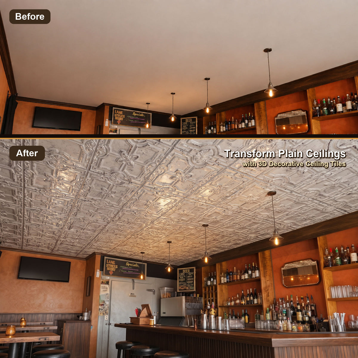 PAINTSDECOR PL16DISTRESSCRACKWHITEBLACK Distress crack white black