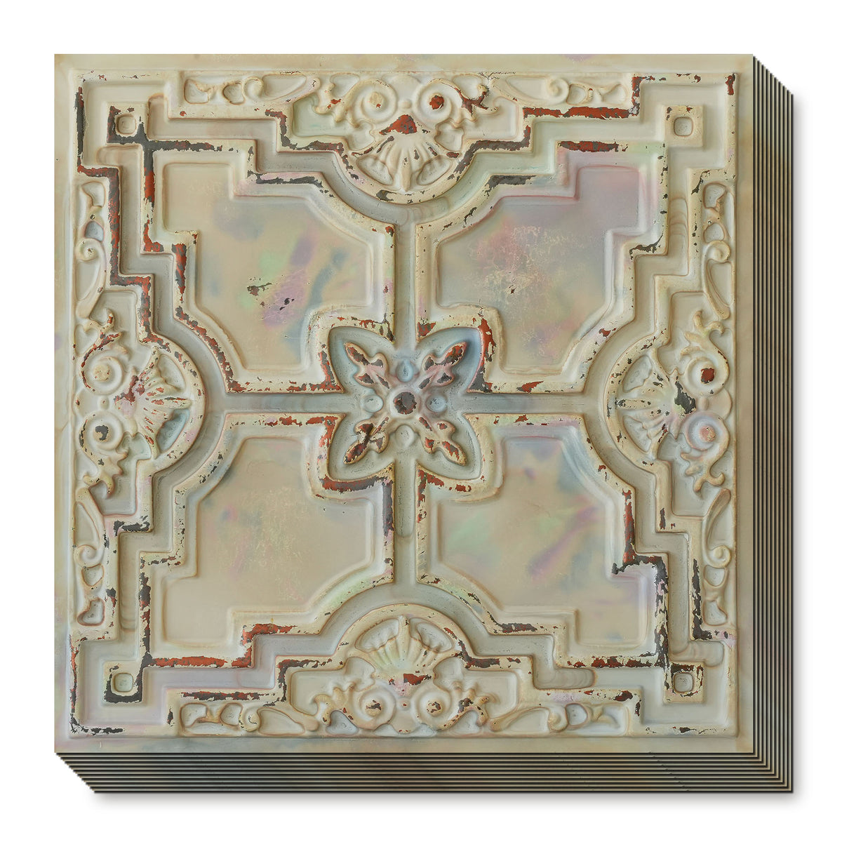 PAINTSDECOR PL16DISTRESSCRACKMULTICOLORWHITE Distress crack multicolor white