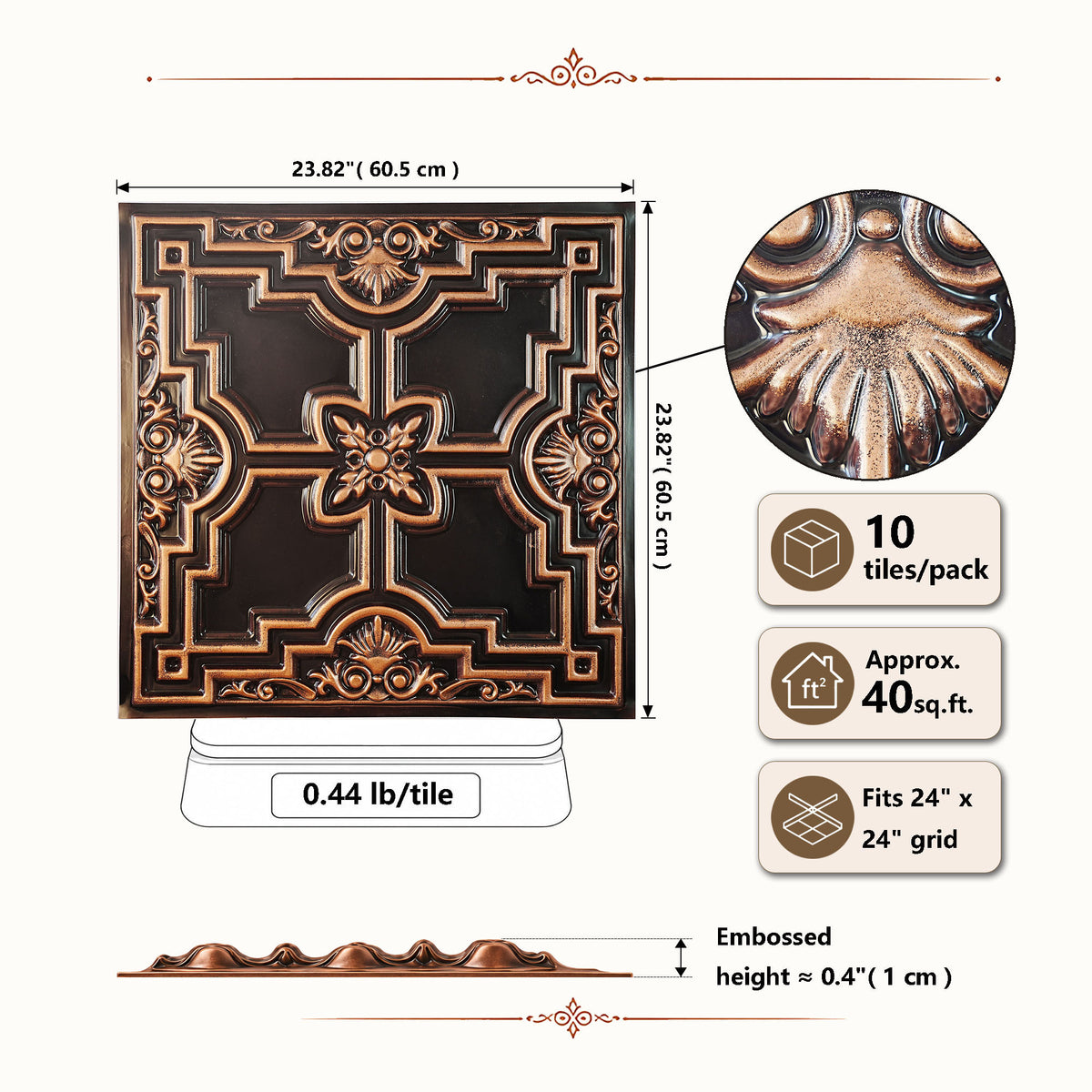 PAINTSDECOR PL16TRADITIONALCOPPER Traditional copper