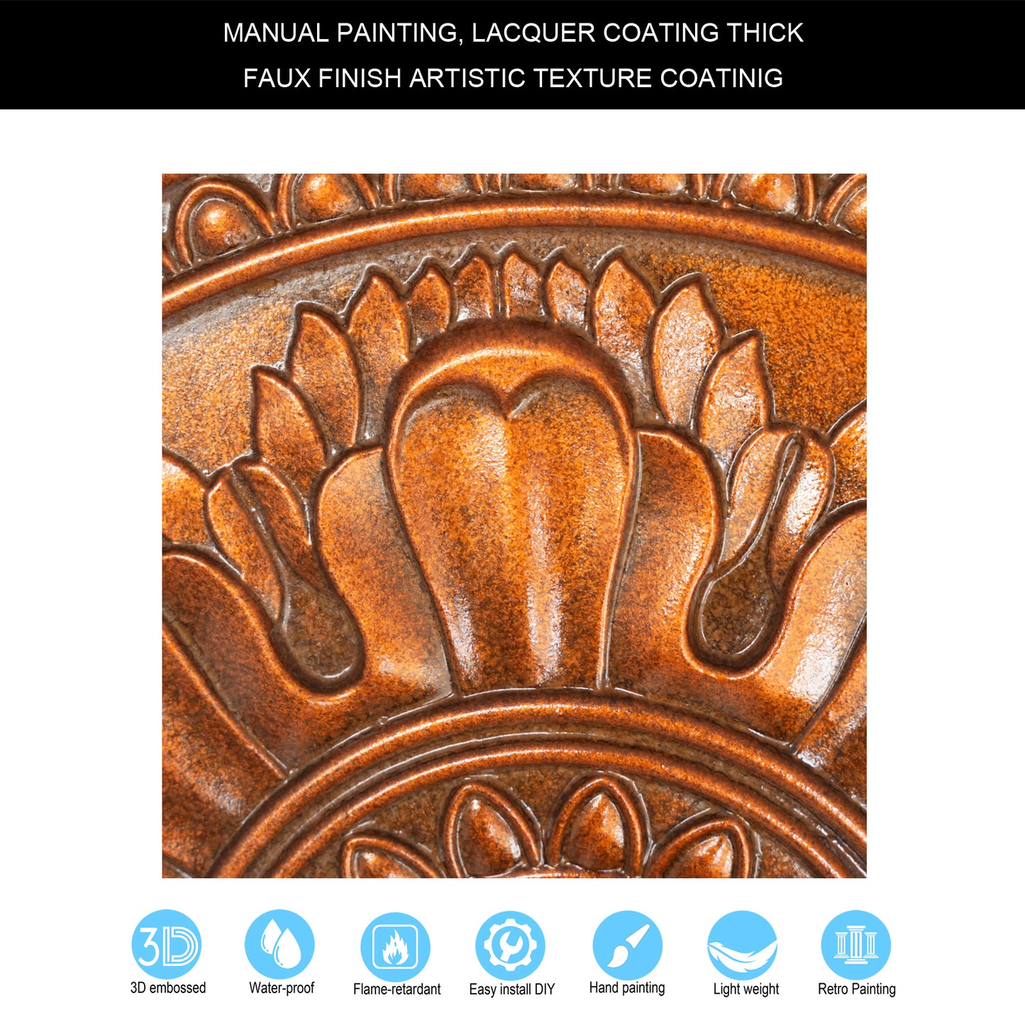 10tiles/lot Drop-In Tin Ceiling Tiles for Restaurants, Bars, Meeting Rooms and Retail Spaces PL17