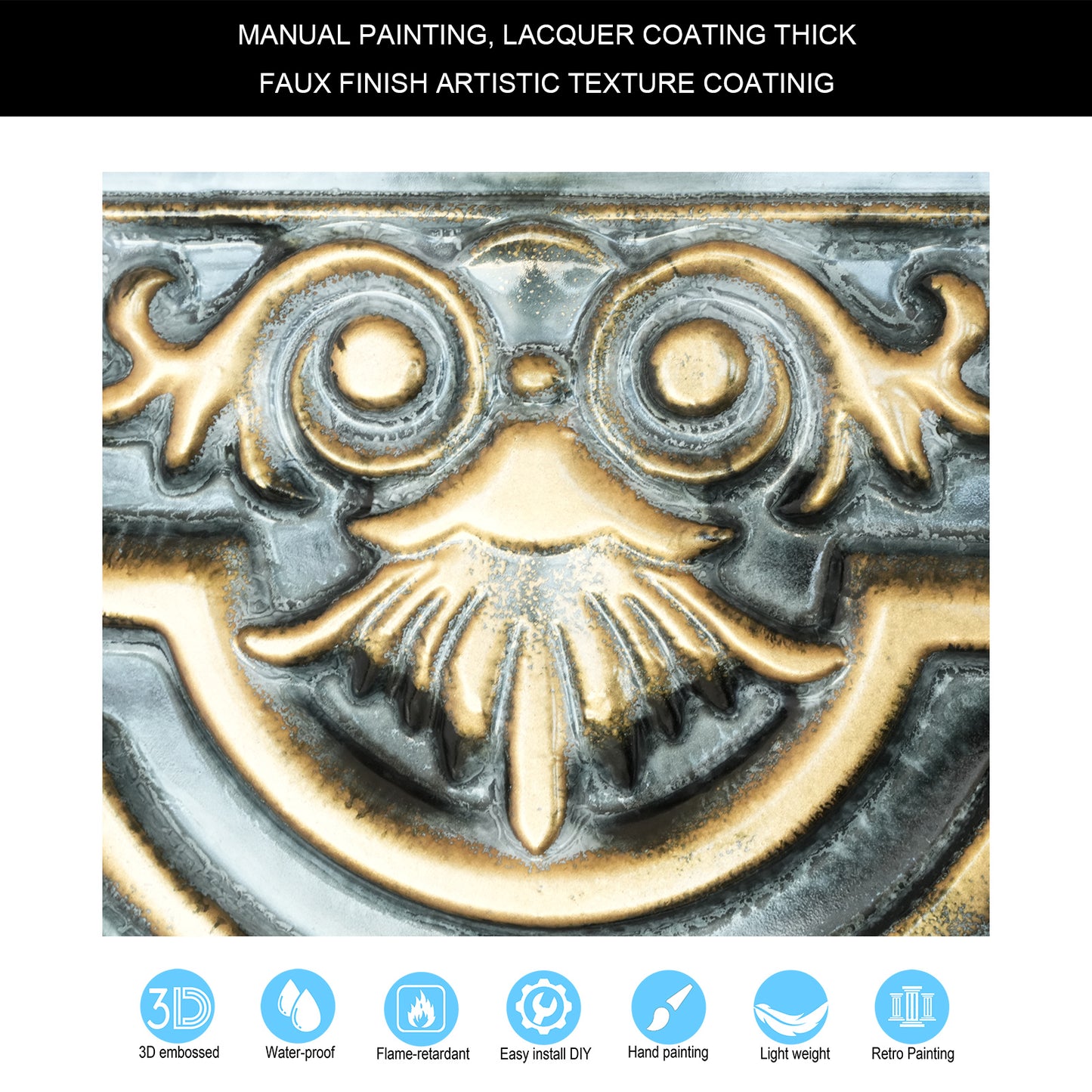 10tiles/lot Artistic Ceiling Tiles for Libraries, Museums, Craft Studios and Cultural Interiors PL16