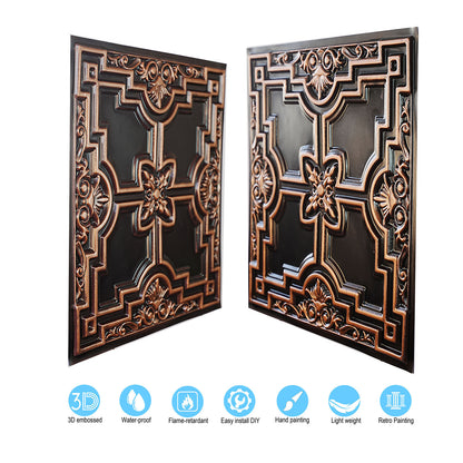 10tiles/lot Aged Ceiling Tiles for Rustic Coffee Shops, Wine Cellars and Retro-Style Spaces PL16