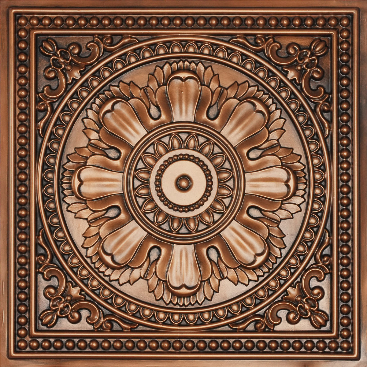 PAINTSDECOR PL17 Aged copper PVC ceiling tile product detail