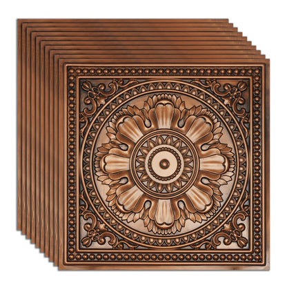 PAINTSDECOR PL17 Aged copper PVC ceiling tile product detail