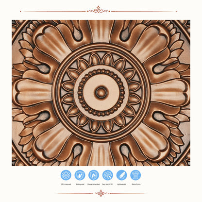 PAINTSDECOR PL17 Aged copper PVC ceiling tile product detail