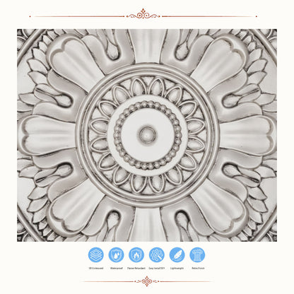PAINTSDECOR PL17 Aged white PVC ceiling tile product detail
