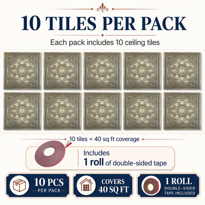PAINTSDECOR PL17 Ancient gold PVC ceiling tile product detail