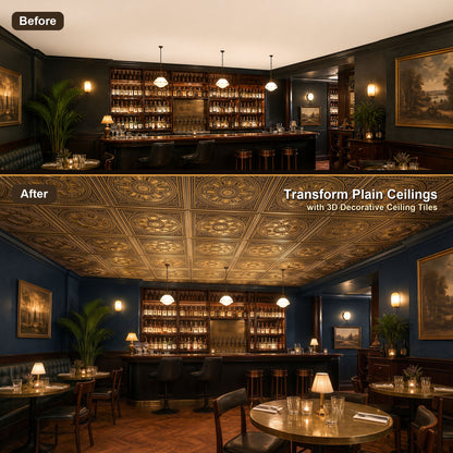 PAINTSDECOR PL17 Ancient gold PVC ceiling tile product detail