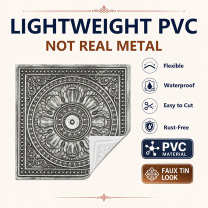 PAINTSDECOR PL17 Antique tin PVC ceiling tile product detail