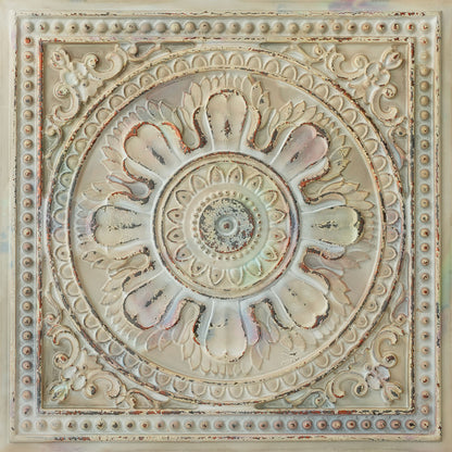 PAINTSDECOR PL17 Distress crack multicolor white PVC ceiling tile product detail