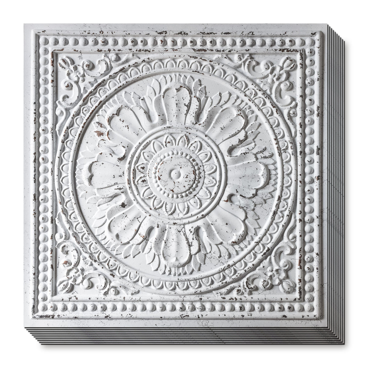 PAINTSDECOR PL17 Distress crack white black PVC ceiling tile product detail
