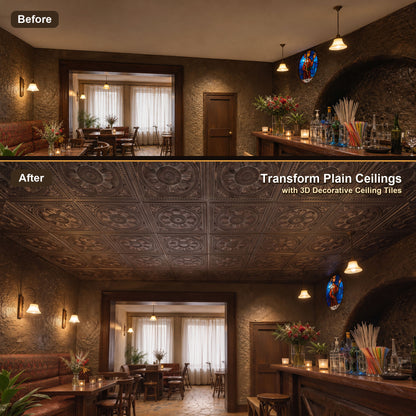 PAINTSDECOR PL17 Driftwood PVC ceiling tile product detail