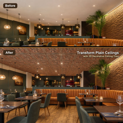 PAINTSDECOR PL17 Palazzo Clay PVC ceiling tile product detail