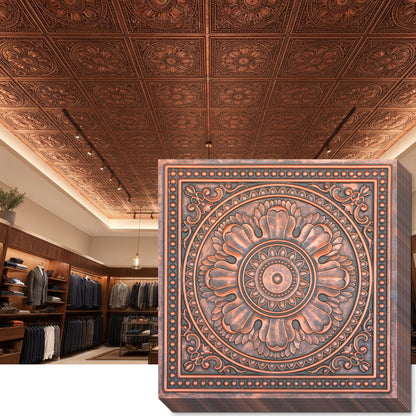 PAINTSDECOR PL17 Rustic copper PVC ceiling tile product detail