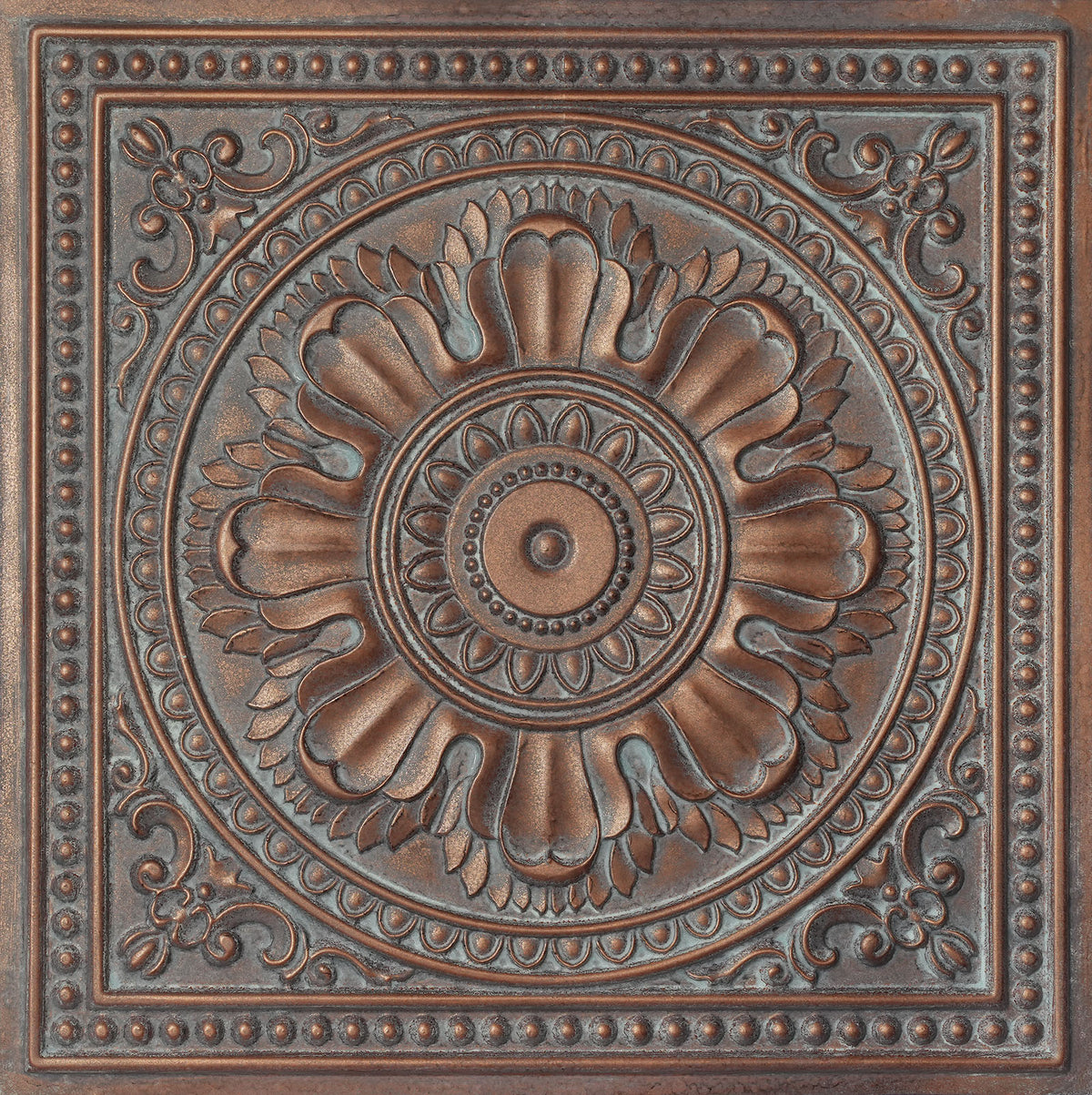 PAINTSDECOR PL17 Weathered copper PVC ceiling tile product detail